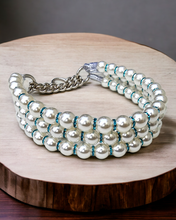 Load image into Gallery viewer, The Dime Piece Pearl Collar - Sky Blue