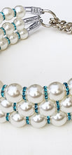 Load image into Gallery viewer, The Dime Piece Pearl Collar - Sky Blue