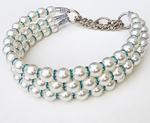Load image into Gallery viewer, The Dime Piece Pearl Collar - Sky Blue