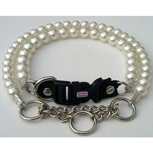 Chunky Ivory Pearl Collar - Pet collars