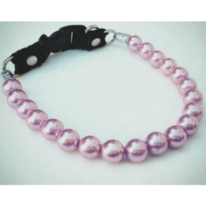 Chunky Lilac Pearl Collar - Pet collars