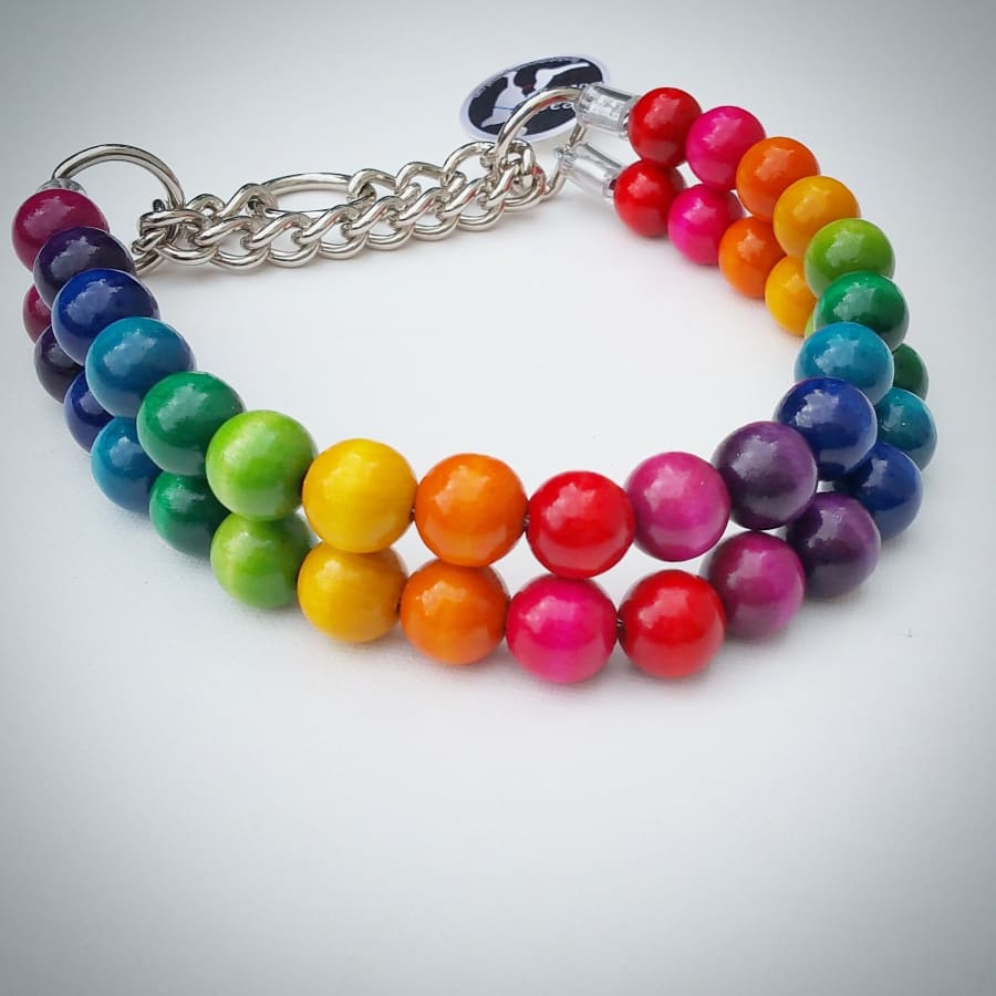 Double Rainbow Bead Collar