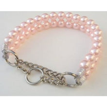 Load image into Gallery viewer, Double Strand Chunky Pink Pearl Collar