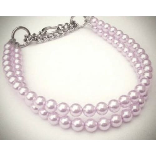 Double Strand lilac Pearl Collar