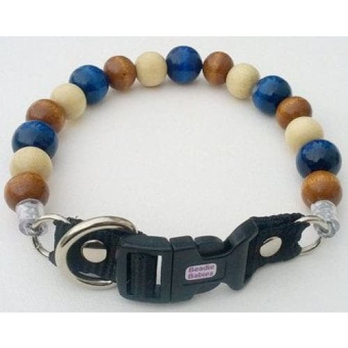 Funky Blue Bead Collar