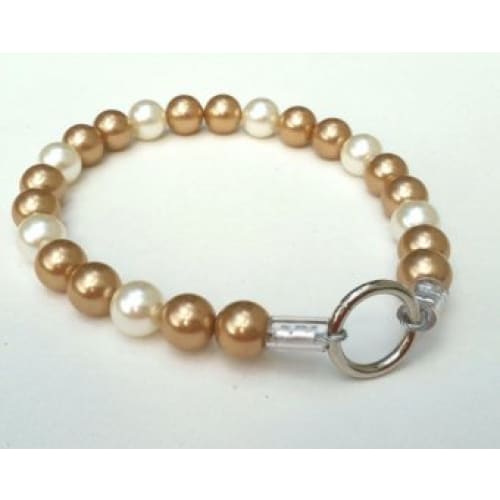 Gold and Ivory Chunky Pearl Collar