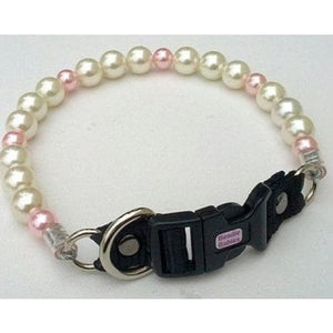 Ivory with Pink Chunky Pearl Collar