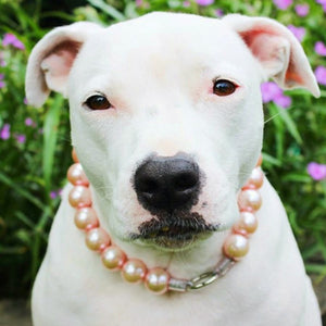 Jumbo Chunky Pink Pearl Collar