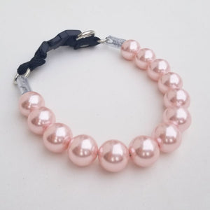 Jumbo Chunky Pink Pearl Collar