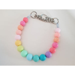 Pastel Matte Acrylic Bead Collar