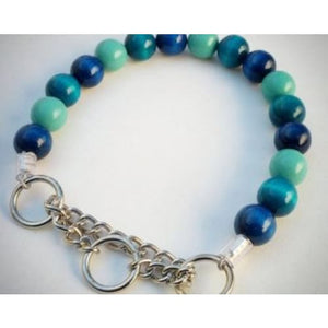 Shades of Blue Bead Collar