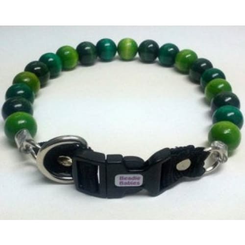 Shades of Green Bead Collar