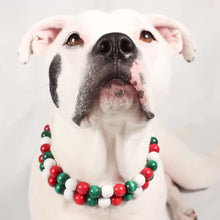 Load image into Gallery viewer, The Stache Christmas Bead Collar