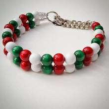Load image into Gallery viewer, The Stache Christmas Bead Collar