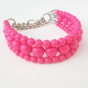 The Via in Hot Pink Acrylic beads